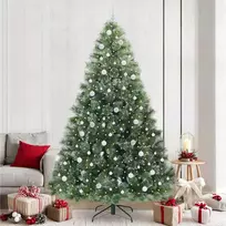 Dirbtinė Kalėdų eglutė su 300 LED Žalia 240 cm PE ir PVC