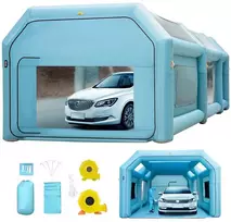 Pripučiama dažymo palapinė automobiliams su filtru, dažymo kabina, auto dažymo angaras