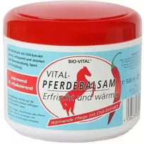 Eifa Warenhandels BIO-VITAL® Šildantis arklių balzamas su čili pipirų ekstraktu, 500 ml