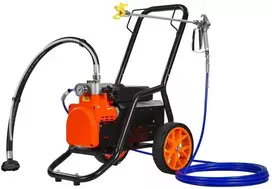 Beoris dažų purkštuvas ant vežimėlio, 1700W elektrinis, 3.5L/min, diafragminis, aukšto slėgio, dažymo įrenginys, purškimo pistoletas