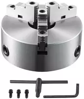 Griebtuvas tekinimo staklėms 250 mm, 3-jų nasrų, savaime centruojantis, frezavimui, gręžimui, CNC, 3D spausdintuvui