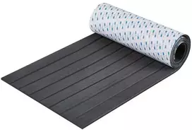 EVA valties grindys su 3M klijais, 2400 x 450 x 6 mm, pilkas neslystantis denio kilimas, valties grindų danga