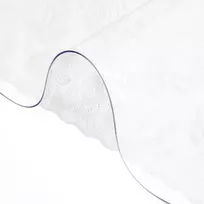 Plastikinė staltiesė stalui 1.5 mm, permatoma, stačiakampė, vandeniui atspari 91.4 x 152.4 cm, stalo apsauga, rašomojo stalo užtiesalas