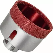 Deimantinis grąžtas 60 mm, plytelėms, porcelianui, keramikai, akmeniui, M14 tvirtinimas, sausas gręžimas, greito pjovimo grąžtas, deimantinis šerdinis grąžtas