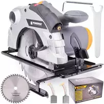 Diskinis pjūklas 185mm, 2250W, su lazeriniu kreipikliu, medienos pjovimui, didelio našumo diskinis pjūklas, nešiojamas stalo pjūklas