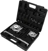 Guolių ir krumpliaračių traukiklių rinkinys, su separatoriais, automobilių remontui, ratų traukiklis, guolių separavimo įrankis
