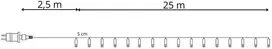 Kalėdinės lemputės Springos CL0543, 500 LED, 27,5 m
