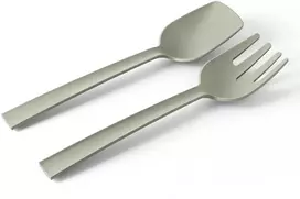 Fork and spoon, 29.3 cm, žalias, Paestum Collection