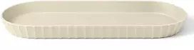 CREAM Lėkštė, 37,5x15 cm, kreminė, „Paestum“ kolekcija