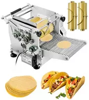 Elektrinė tortilijų mašinėlė, 4 ir 6 colių, reguliuojamas storis, namų ir komercinei paskirčiai, roti, pita, gorditų gamybai, lavašui, tortilijoms