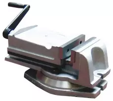 Rotacinis mašininis spaustuvas, didelio našumo metalo apdirbimo spaustuvas, stalinis spaustuvas frezavimui, 100mm žandikaulio plotis, dirbtuvių suspaudimo įrankis