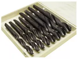 HSS grąžtų rinkinys, 24-44mm skylių pjovimo rinkinys, didelio skersmens grąžtai medienai ir metalui, MK3 ir MK4 kotai