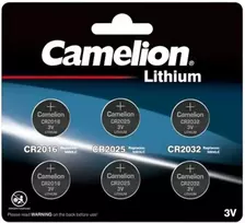Mikro ličio elementų rinkinys 2xCR2032, 2xCR2025, 2xCR2016, 3V, CAMELION, 6 vnt.
