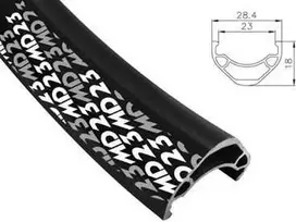 Alexrims MD23 29" x 32 skylių „Tubeless Ready Disc MTB“ ratlankis, juodas (ALX-MD2329)