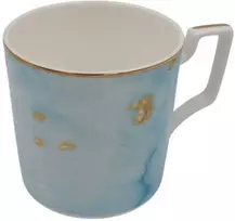 Puodelis su mėlynu ir auksiniu dekoru, 400 ml