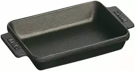 STAUB Stačiakampė mini kepimo forma 250 ml, juoda