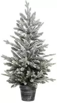 Fééric Lights and Christmas Dirbtinė eglutė vazonėlyje, apsnigta, 100 cm