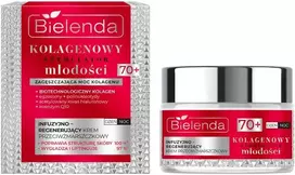 BIELENDA Collagen Youth Stimulator Infuzinis ir regeneruojantis kremas nuo raukšlių 70+ 50 ml