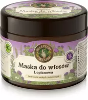 Receptury Zielarki ŽOLĖLIŲ RECEPTAI Skarby Pone varnalėšų kaukė sausiems ir nusilpusiems plaukams 300ml
