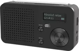 Telestar TOP100 portable DAB+/FM radio, Bluetooth, batteri 1050 mAh, Juodas