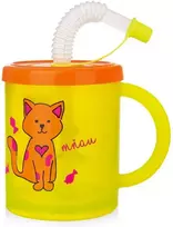 Thermos Orion Vaikiškas puodelis 260 ml su šiaudeliu ir uždengimu