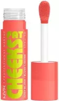 Nyx Fat Cheeks Colorete Líquido Hidratante 01-Papaya Plump, 8 ml