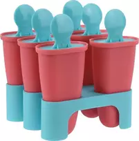 Excellent Houseware Ledų formelės Vilde su stovu, 6 porcijos, 10,5 x 11 x 12,5 cm