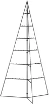 Metalinė Kalėdų eglutė, juodos spalvos, 140 cm