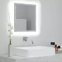 Vonios kambario LED veidrodis, betono, 40x8,5x37cm, akrilas