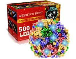 Happy People Kalėdinės lemputės 500 led Kalėdinė girlianda Led 500, 34 metrai Įvairių spalvų K-21