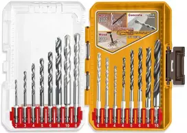 Grąžtas INGCO Drill set 16pcs for metal, masonry and wood