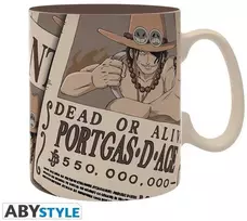 ONE PIECE – Mug (460 ml) Ace Wanted – Puodelis