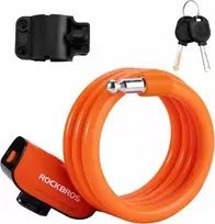 Dviračio spyna RockBros RB515OR, su raktu