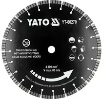 Toya Sa Poland Deimantinis pjovimo diskas gelžbetoniui, akmeniui, granitui | 350 mm, 25.4 mm skylė (YT-60270)