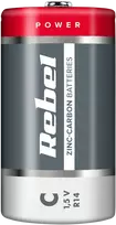 Baterie REBEL R14 cinko anglies baterijos
