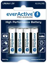 LR6 (AA) „everActive Pro“ šarminės baterijos (4 vnt. lizdinėje pakuotėje)