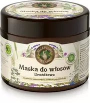 Receptury Zielarki ŽOLŲ RECEPTAI Home Traditions Mielių kaukė pažeistiems, ploniems ir slenkantiems plaukams 300ml