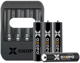APO Ličio jonų 4xAAA 550mAh baterija su įkrovikliu