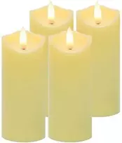 LED žvakės Ruhhy 12,5x5 cm, 4 vnt., IP20 apsauga