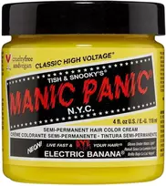 „Manic Panic Classic“ aukštos įtampos elektriniai bananų spalvos pusiau ilgalaikiai plaukų dažai, 118 ml