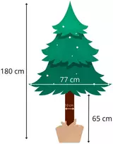 Dirbtinė eglutė Springos CT0111, deimantinė pušis ant kamieno, 180 cm