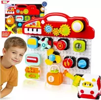 Malplay Manipuliacinė mokomoji lenta su mini pianinu
