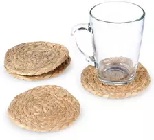 Crafters Home Styling Collection Padėkliukai puodeliams 10 cm, natūralūs, 4 vnt.