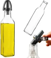 Vilde Stiklinis butelis aliejui ir actui 250 ml su dozatoriumi