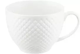 Porcelianinis puodelis su tinkleliu, 260 ml, baltas, AMBITION