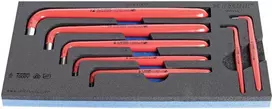Bahco Šešiakampio raktų rinkinys 3-12 mm 7vnt Unior