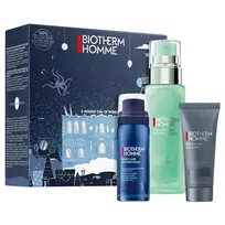 Biotherm Homme Aquapower Advanced Gel 75ml + pianka do golenia 50ml + żel do mycia twarzy 40ml