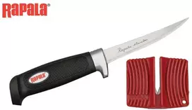 Filė peilis Rapala Soft Grip su galąstuvu BP704SH1