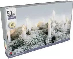 Home Styling Collection Christmas Gifts KALĖDINĖS LENGVOS GRANDINĖS ŽVAKĖS 50 LED ŠILTAI BALTA