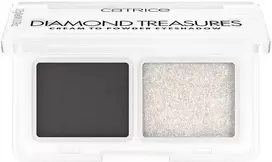 „Catrice Diamond Treasures“ kreminės į pudrą virstančios akių šešėlių paletės rinkinys „030-Smokey Diamond 2“, 8 g.